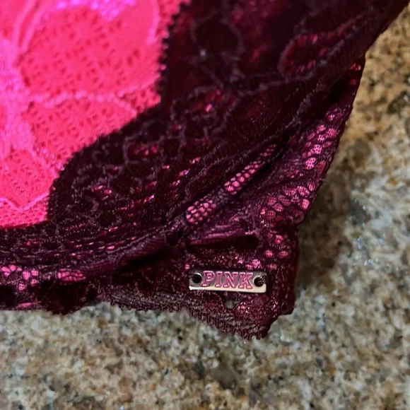 Victoria secret Pink lace push-up bras 2pc. Lot 32D - Picture 4 of 9